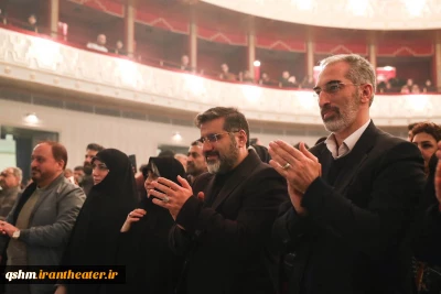 محمد مهدی اسماعیلی وزیر فرهنگ و ارشاد سلامی میهمان جشنواره تئاتر فجر