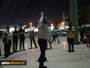 جهاد هنری تئاتر خیابانی در همراهی وحمایت از مردم مظلوم غزه اجرا شد 4